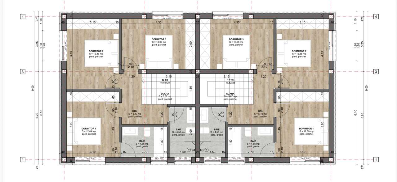 Casă tip Duplex 128 mp utili stadiu semifinisat zona Brădet - Imagine principală: 4/4