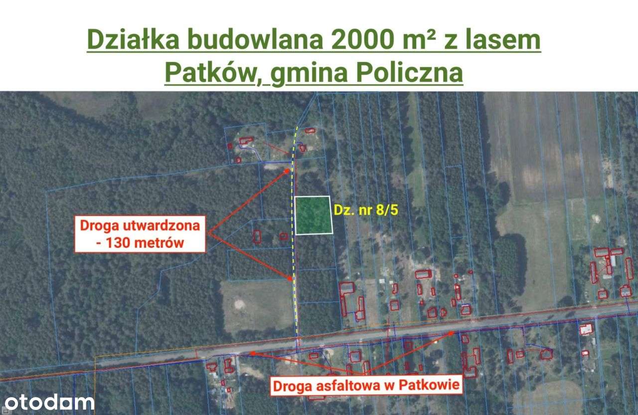 Działka budowlana 2000 m², Patków, gm.Policzna - Pełny obrazek: 4/10