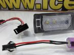 Suporte De Lâmpada De Matricula Com Led Branco Para Audi A1, A3, A4 B8, A5, A6, A7, Q3, Q5, Q7, TT, TTS, TTRS, Porsche Panamera 2010-, Seat Alhambra, Ibiza 6J SC/5-doors/ST 2008, Ateca, VW Sharan 7N, Touran GP2, Touareg 2, Tiguan, Polo, Golf 6, 7 Variant, Golf Plus, Jetta, Passat B6, B7, Skoda Fabia 5J, Superb 3T, Octavia (5E), Rapid  Yeti 5L. - 11