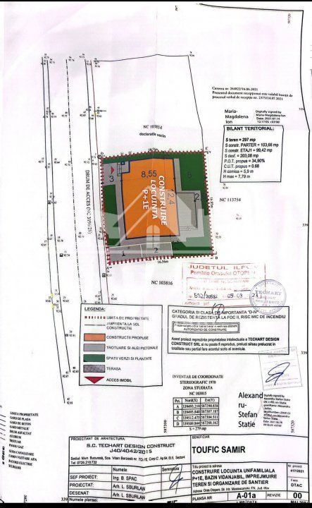 Teren Otopeni-autorizatie constructie  vila P+1