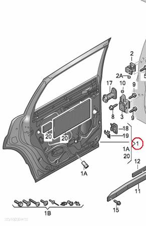 4L0833052 Drzwi tylne prawe Audi Q7 - 2