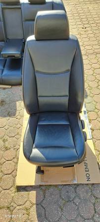 Fotele kanapa skóra czarna BMW E90 - 13