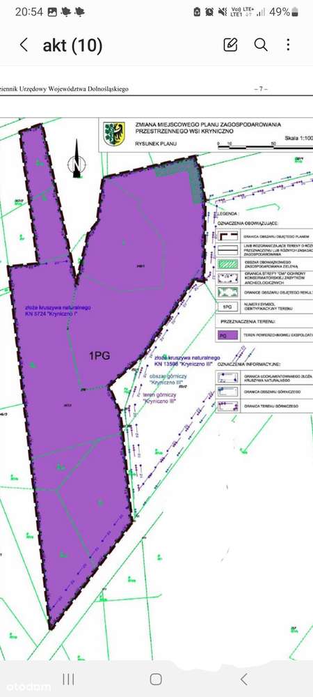 Działka inwestycyjna. Kopalnia piasku, pospółki w pobliżu Wrocławia - Pełny obrazek: 2/5