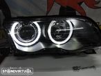 Farois angel eyes BMW E46 4 portas / limosine 98-01 fundo preto (material novo) - 18