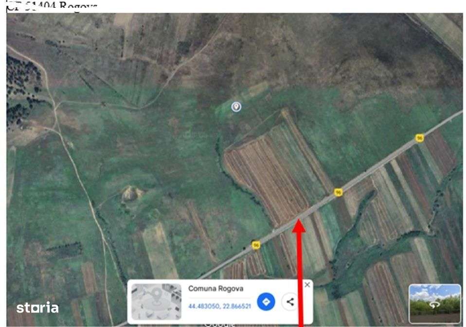 Cota de 1/2 din teren extravilan, comuna Rogova, Jud Mehedinti - Imagine principală: 3/3