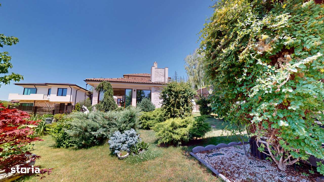 Imobil de lux pe malul lacului cu ponton, complet mobilat si utilat-5