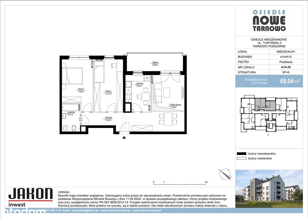 Nowe Tarnowo | mieszkanie 3-pok. | A14.25 - Pełny obrazek: 3/10