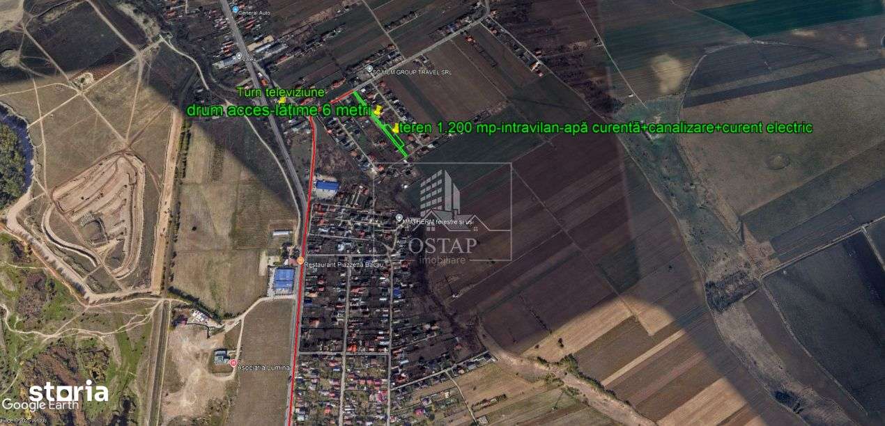 Saucesti-platou Bogdan Voda-intravilan-1.200 mp-apa-canalizare-curent - Imagine principală: 3/6