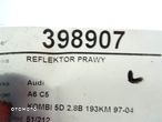 REFLEKTOR PRAWY AUDI A6 C5 Avant (4B5) 1997 - 2005 2.8 142 kW [193 KM] benzyna 1997 - 2005 - 5
