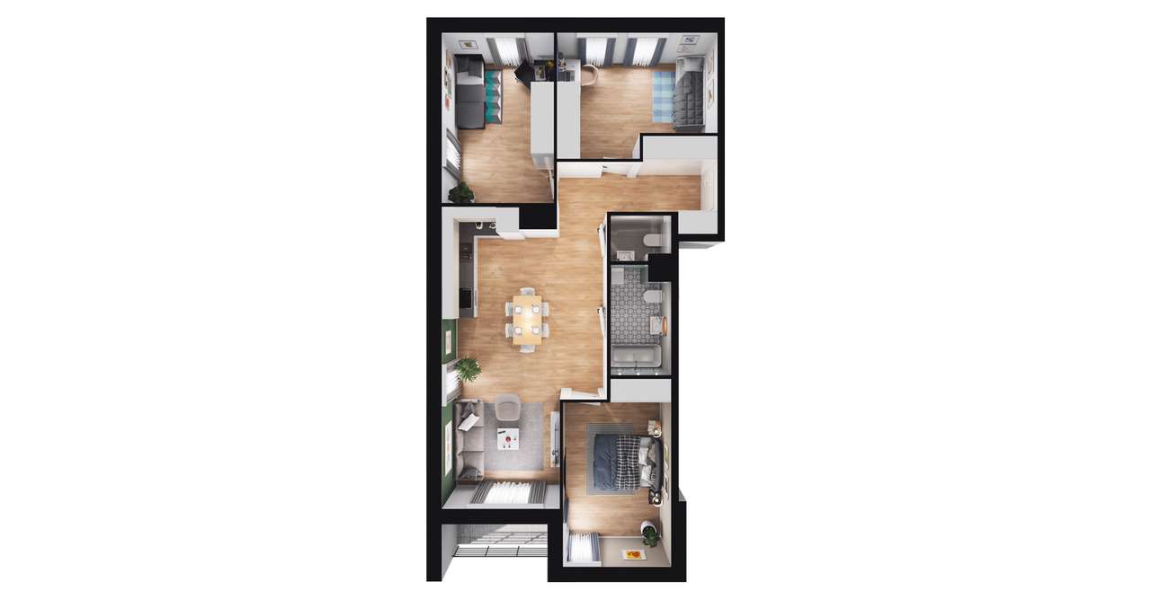 Stara Cegielnia Mielec | mieszkanie 4-pok. | D_M27 - Pełny obrazek: 3/9