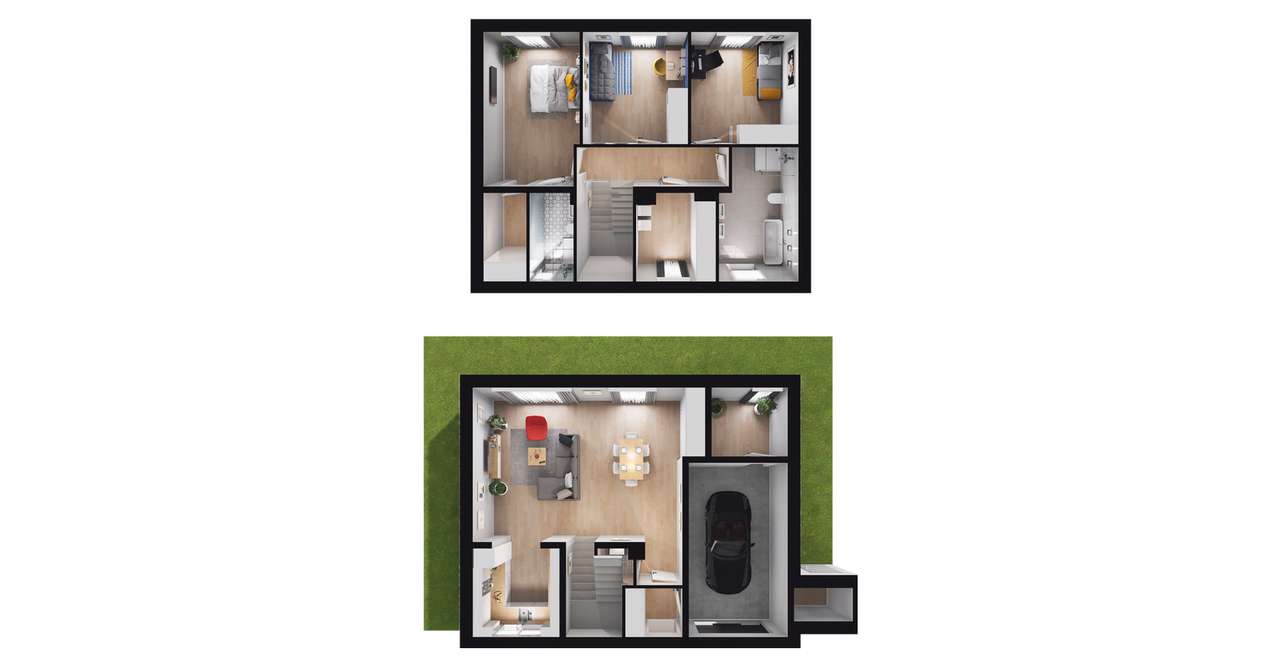 Dom Wolnostojący pompa ciepła L​G, fotowoltaika| O1 - Pełny obrazek: 3/9