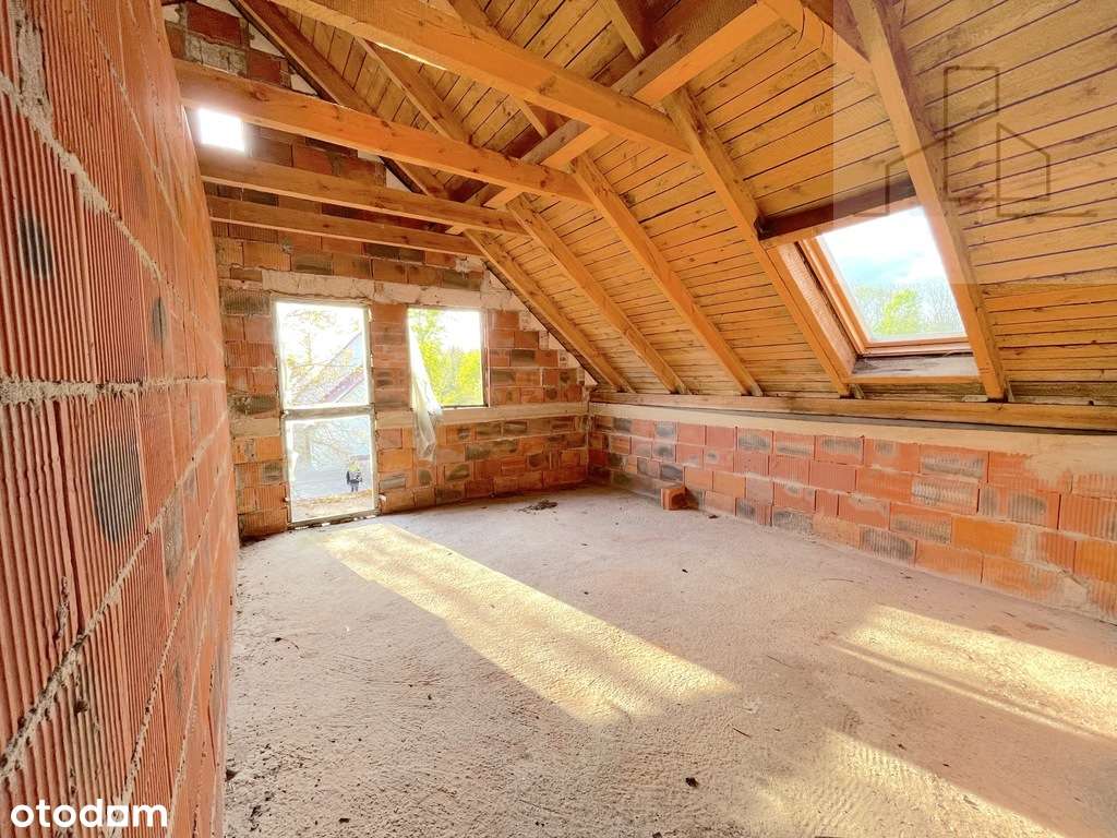 Atrakcyjny dom w budowie, na działce pod lasem!-15