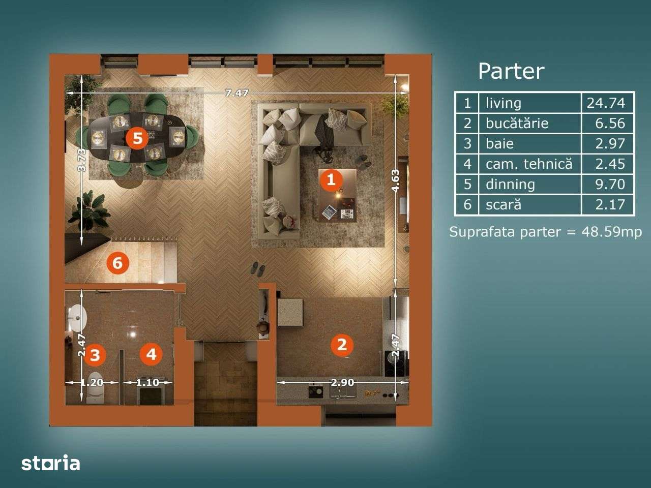 Vila moderna tip duplex,noua,P+1+M,Popesti Leordeni - Imagine principală: 5/7