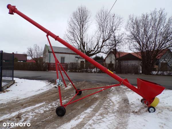 Przenośnik Ślimakowy OSUCH fi140/fi200 OD RĘKI / żmijka do zboża / 2-12m/ falownik / PODPORA wózek / odciąg OD RĘKI z transportem - 4