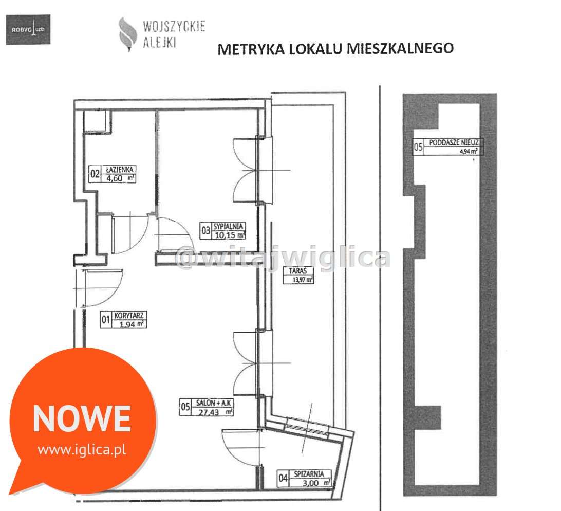 Nietypowe, 2 pokoje, Krzyki, Wojszyce-9