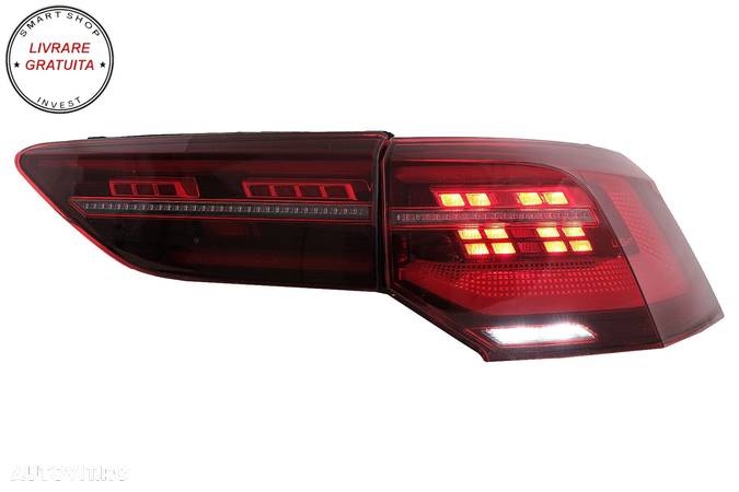 Stopuri Full LED VW Golf VIII Hatchback Mk8 MQB (2020-Up) cu Semnal Dinamic Secven- livrare gratuita - 13