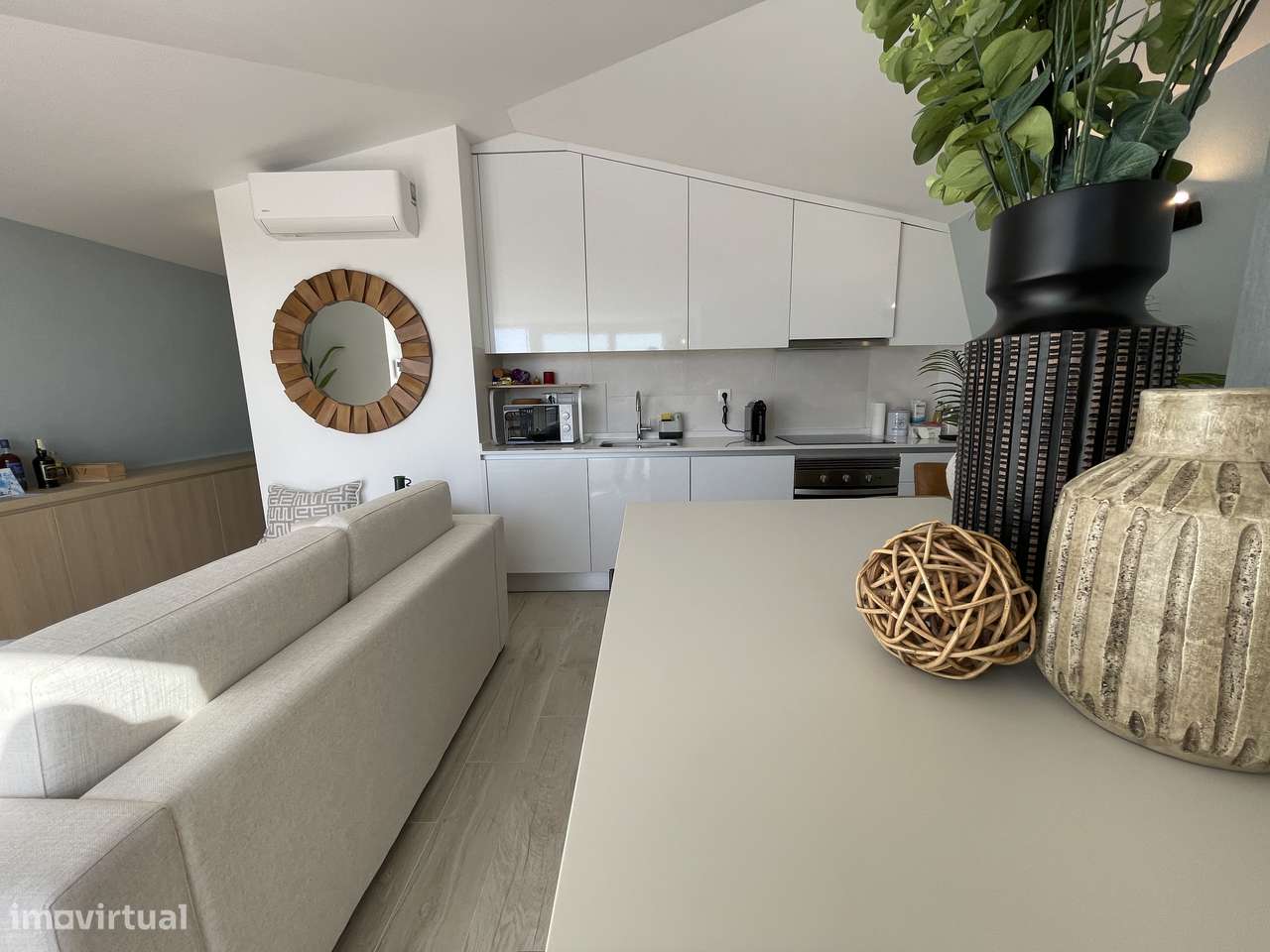 Apartamento T2 novo terraço vista mar perto da praia Sesimbra-8