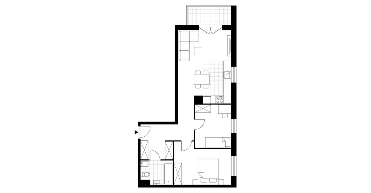3-pokojowe mieszkanie 58m2 Bezpośrednio - Pełny obrazek: 4/9
