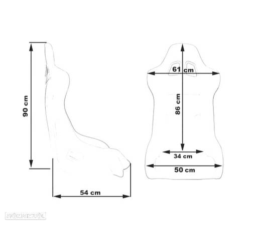 BAQUET BACKET FIXA SPEEDWAY PRETA - 5