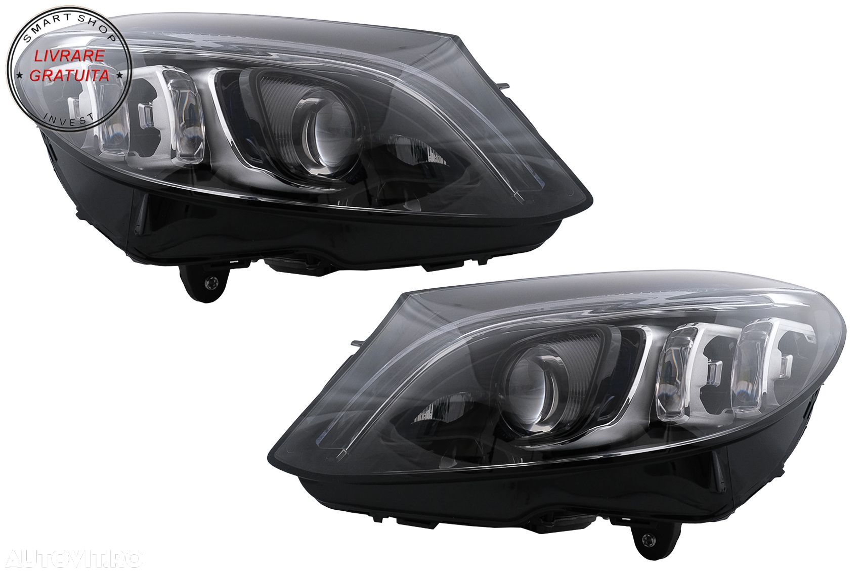 Faruri Full Multibeam LED Mercedes C-Class W205 S205 (2014-2018) LHD- livrare gratuita - 1