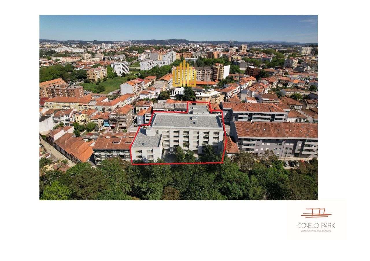 Apartamento T1 Novo em Condomínio Fechado Junto ao Parque do Covelo.-0