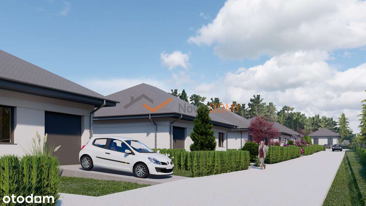 CENA PROMOCYJNA! Parterowy Dom PRZY LESIE w Buku DUŻA DZIAŁKA 0% prow.-5