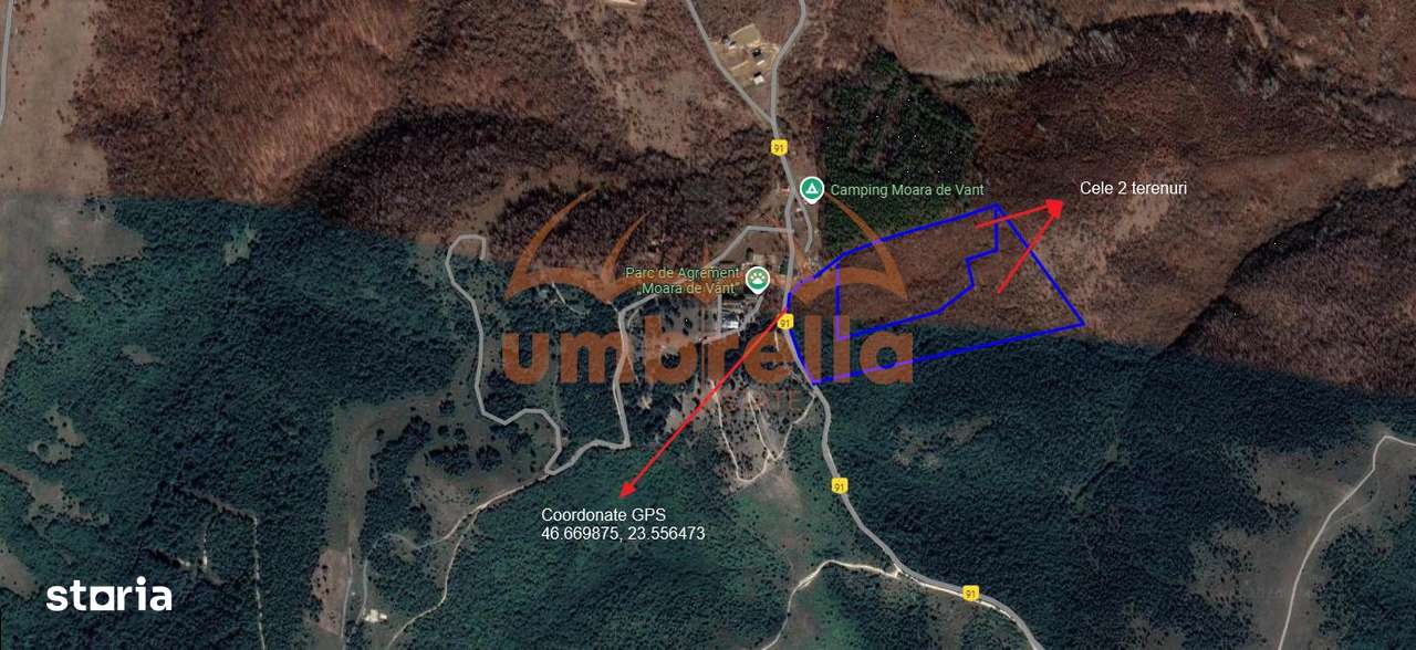 Teren de vanzare Ciurila, extravilan  50.266m² vis-a-vis  Moara de van - Imagine principală: 3/3