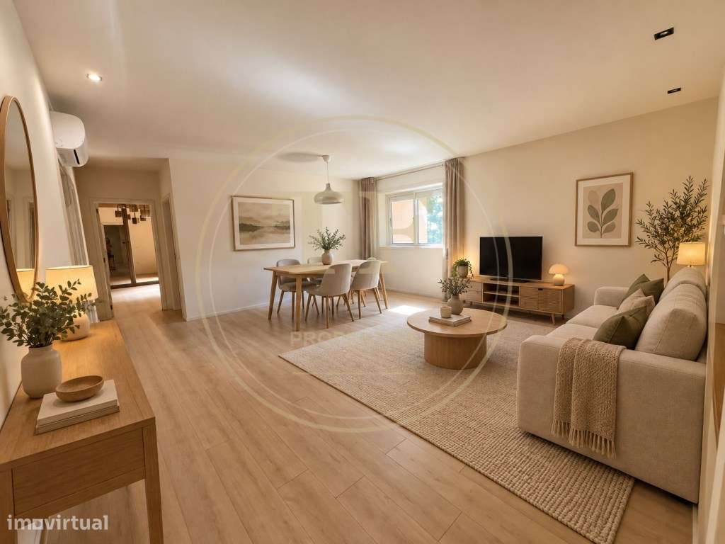 T3 Renovado com Garagem, a 600 m da Praia e junto Apeadeiro de Fran...-8
