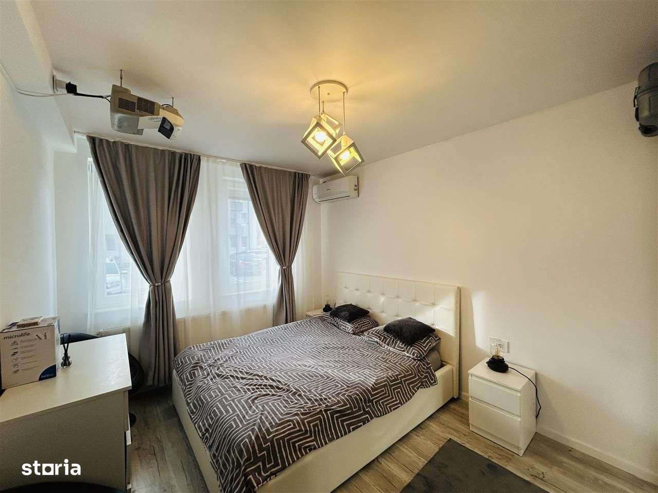 Apartament 2 camere, bucatarie separata, mobilat, utilat + parcare-0