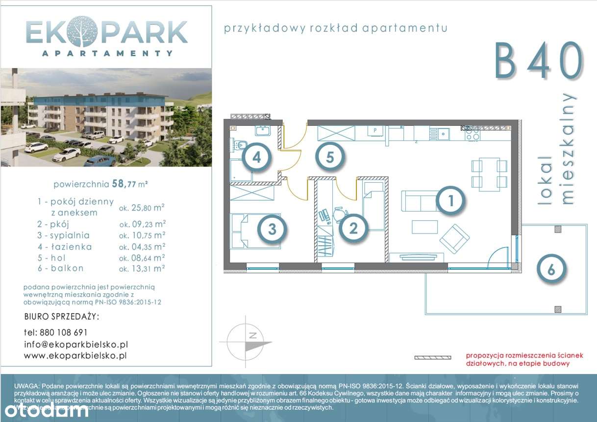 Apartament z mega widokiem i balkonm 13m².  Gwarancja widoku!-6