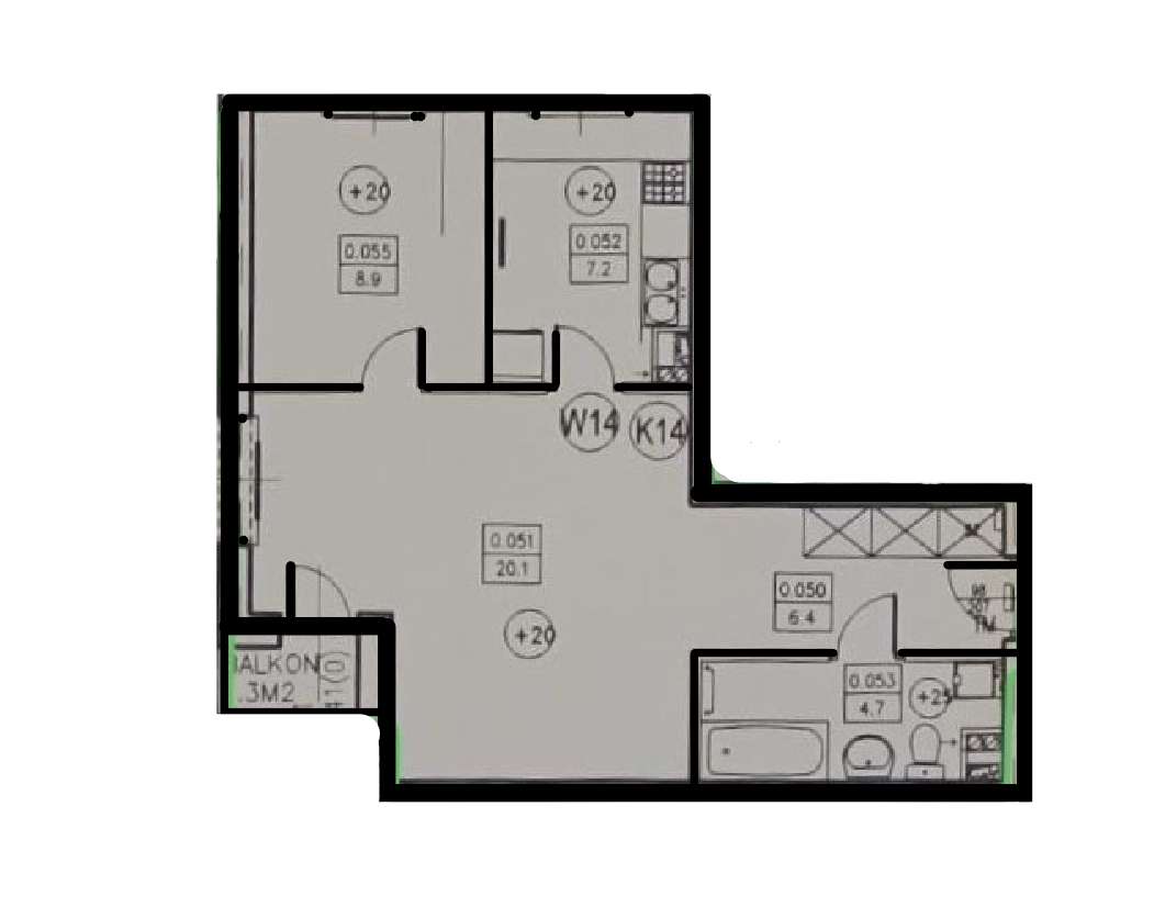 2pokoje I mieszkanie 47m²I oddzielna kuchnia| Osiedle Cztery Pory Roku-0