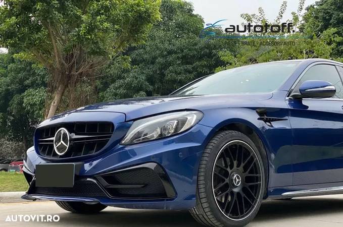 Bara fata si Difuzor bara spate Mercedes C-Class C205 A205 (14-19) C43 Design - 4