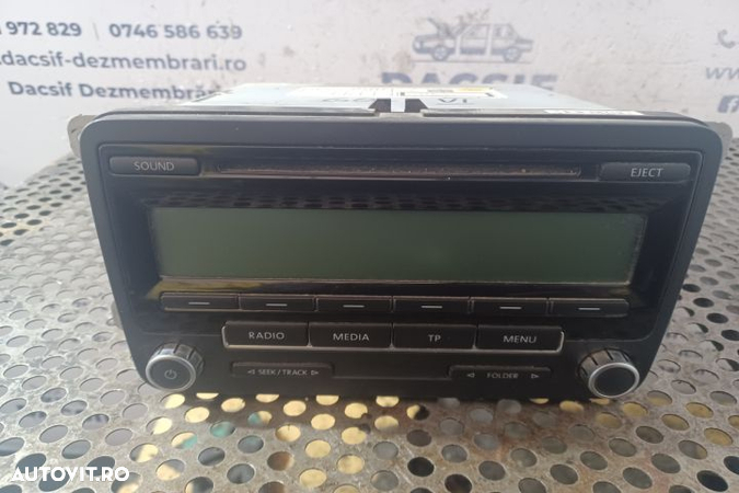 Radio cd 1K0035186AA Volkswagen VW Golf 6  [din 2008 pana  2015] seria Hatchback 5-usi 1.4 TSI MT ( - 3
