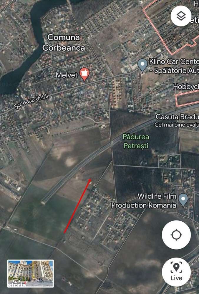 Corbeanca/ Petresti/ Teren intravilan 1518 mp-3