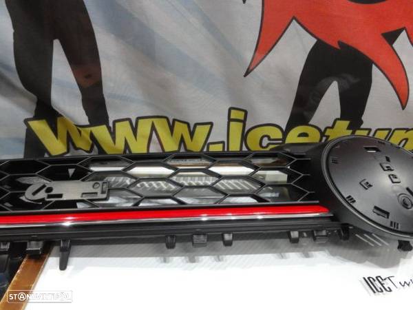 Grelha frontal com simbolo VW golf 7 12-17 GTI LOOK  em plastico abs - 3