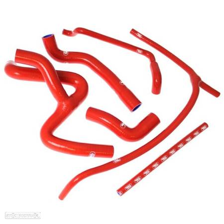 kit tubos radiador samco vermelho aprilia dorsoduro 1200 - 1