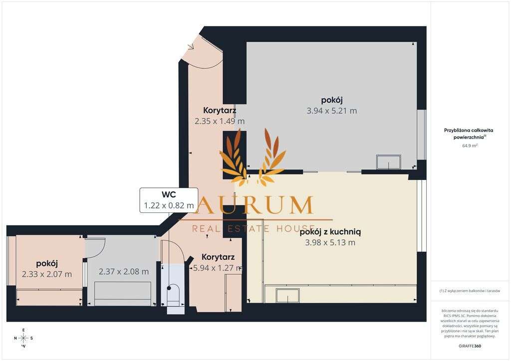 Mieszkanie 62,5 m² | Kamienica 1938 r. | Mokotów-18