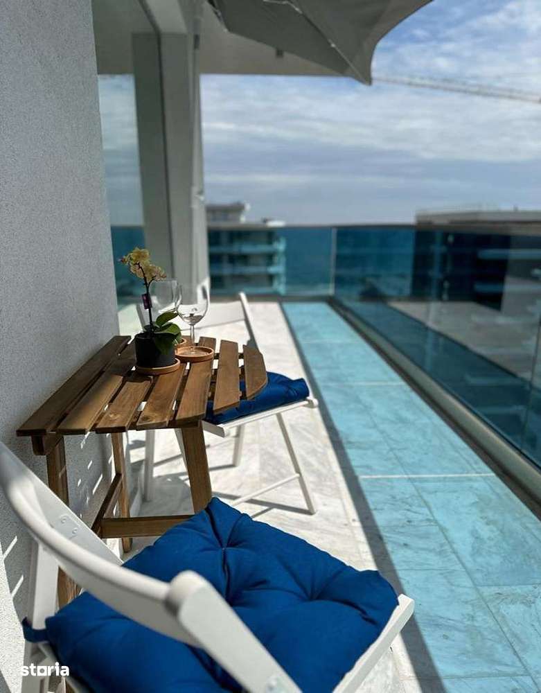 Mamaia Nord Promenada Apartament 2 camere cu vedere la mare si parcare-11