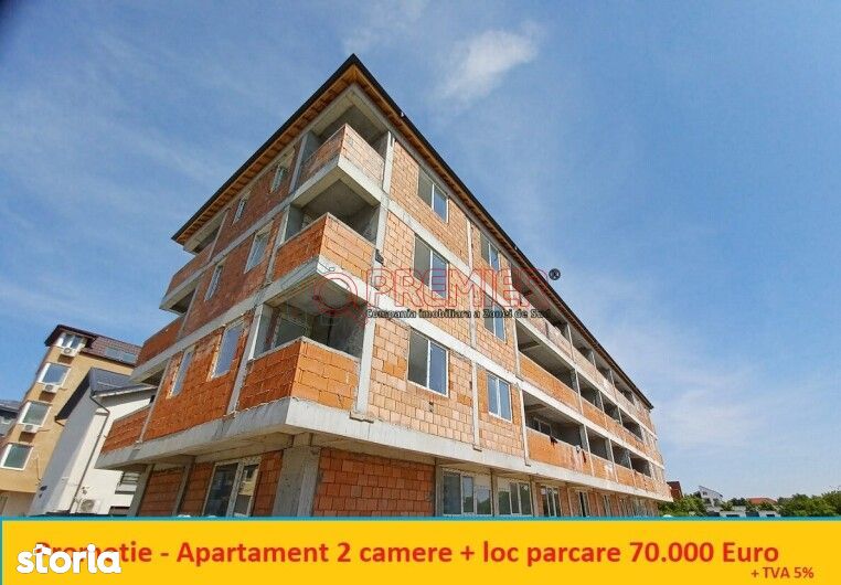 Promotie - Apartament 2 camere + loc parcare 70.000 Euro -