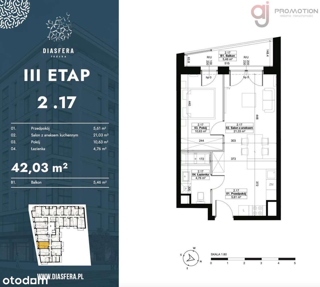 Na sprzedaż mieszkanie Diasfera Łódz-11