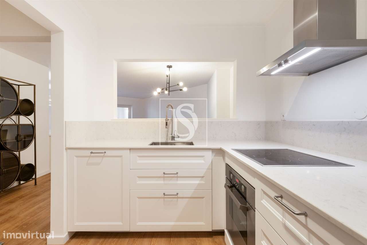 Apartamento T1 para venda mobiliado em Cascais com piscina e jardim-7