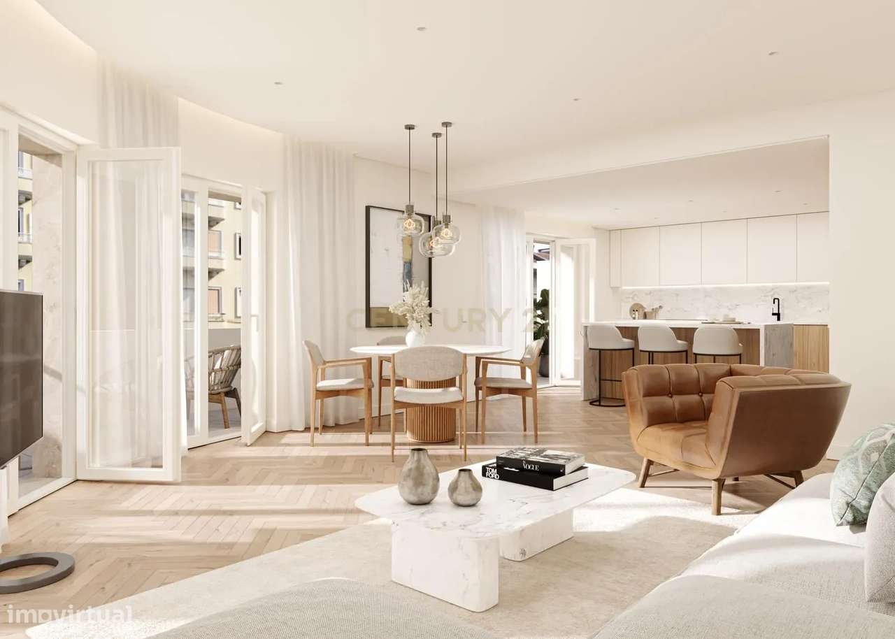 T3 com terraço e varanda nas Avenidas Novas - avenida 5 de Outubro– Li - Grande imagem: 3/24