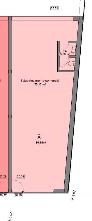 Loja para venda 227.4m2 área bruta centro da cidade de Espinho - Grande imagem: 5/5