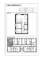 Mieszkanie 3 pokoje o pow. 63,71 m2