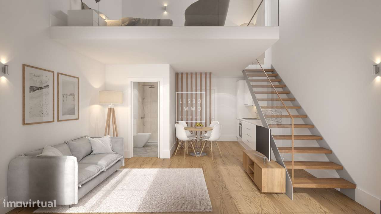 Townhouse, 74,45m2, terraço 35,58m2, completamente reformado, centro h-33