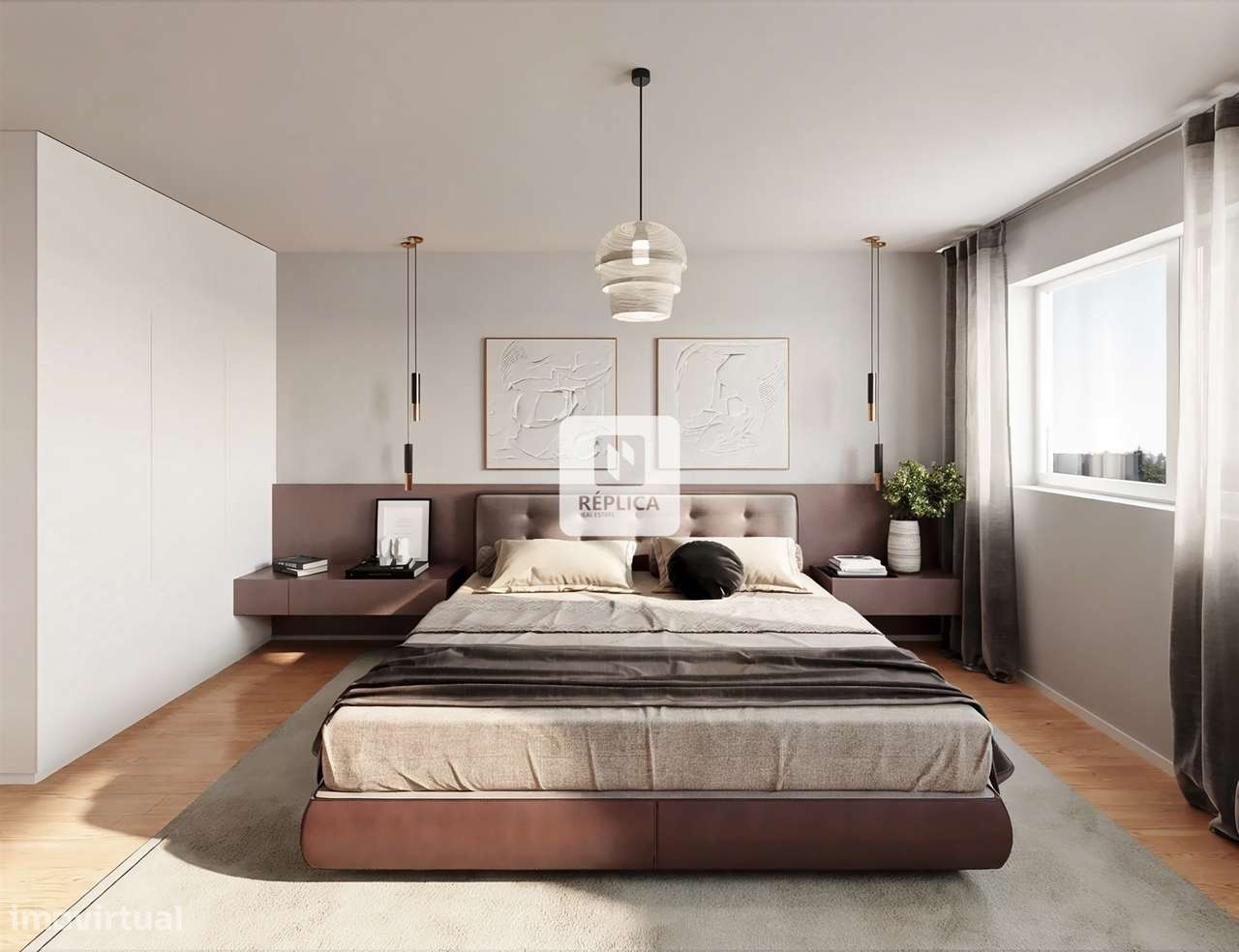 Apartamento T3 Kitchenet com Varanda, 2 Lugares de Garagem e Arrumo - Grande imagem: 4/12