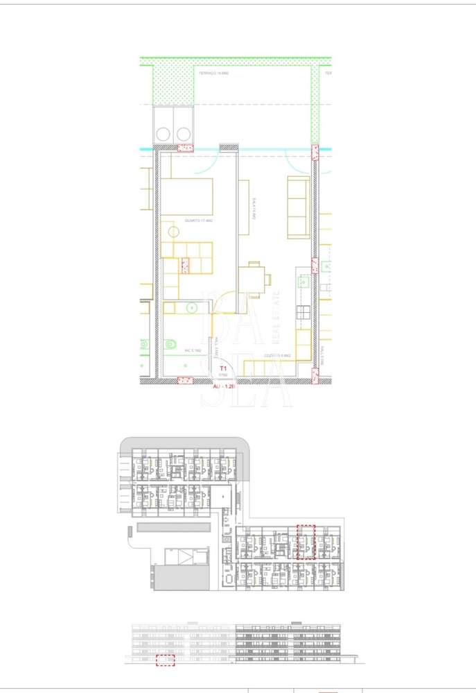 Apartamento T1 em condomínio com piscina em Ferreiros Braga.-41