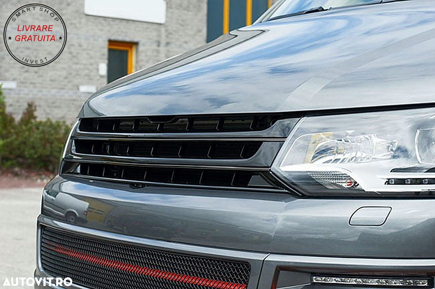 Grila Centrala fara emblema VW T5.1 Facelift Transporter (2010-2015)- livrare gratuita - 6