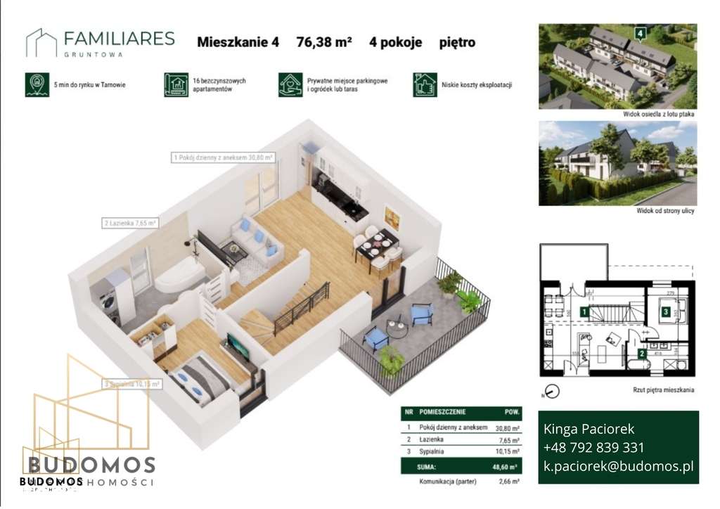 Apartamenty Gruntowa - dwupoziomowe mieszkanie.-8