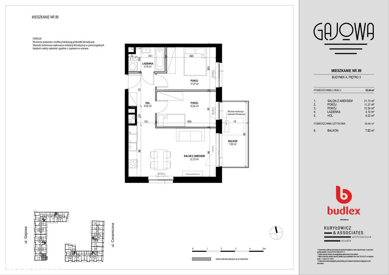 Gajowa  | mieszkanie 3-pok. | A.89 - Pełny obrazek: 2/7
